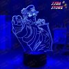 3d light anime jojo bizarre adventure jotaro kujo for bedroom decor birthday gift him led lamp manga 118 - JoJo's Bizarre Adventure Merch