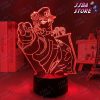 3d light anime jojo bizarre adventure jotaro kujo for bedroom decor birthday gift him led lamp manga 269 - JoJo's Bizarre Adventure Merch