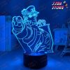 3d light anime jojo bizarre adventure jotaro kujo for bedroom decor birthday gift him led lamp manga 627 - JoJo's Bizarre Adventure Merch