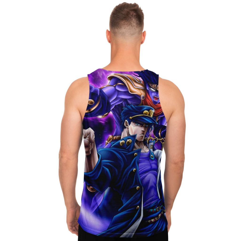 6607b42da04a38e72c8b554d8b8c8d93 tankTop male back - JoJo's Bizarre Adventure Merch