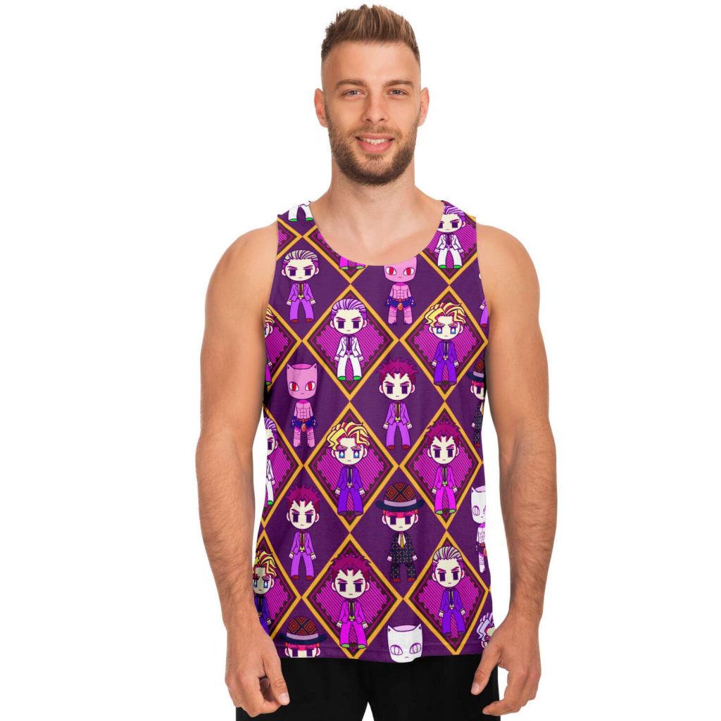 821e6df0e4a1bf3e13e214ae88fe0104 tankTop male front - JoJo's Bizarre Adventure Merch