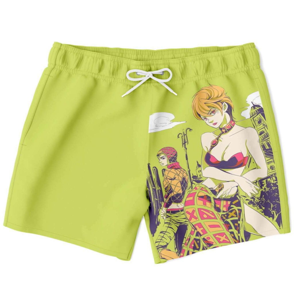 96ac83a89e22f4e5ba60a32fdf67b7bd swimTrunk front - JoJo's Bizarre Adventure Merch