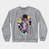 Bizarre Adventure Watercolor Crewneck Sweatshirt Gray / S