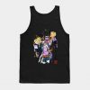 Bizarre Adventure Watercolor Tank Top Black / S