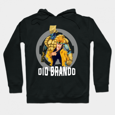 Dio Brando & The World Jojos Bizzare Adventure Hoodie Black / S