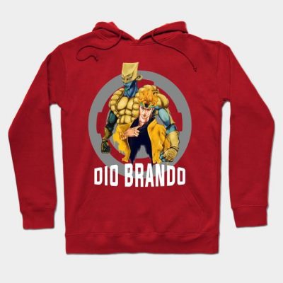 Dio Brando & The World Jojos Bizzare Adventure Hoodie Red / S