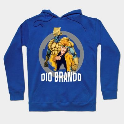 Dio Brando & The World Jojos Bizzare Adventure Hoodie Blue / S