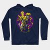 Jjba Unisex Gold Giorno Hoodie Navy Blue / S