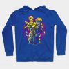 Jjba Unisex Gold Giorno Hoodie Blue / S