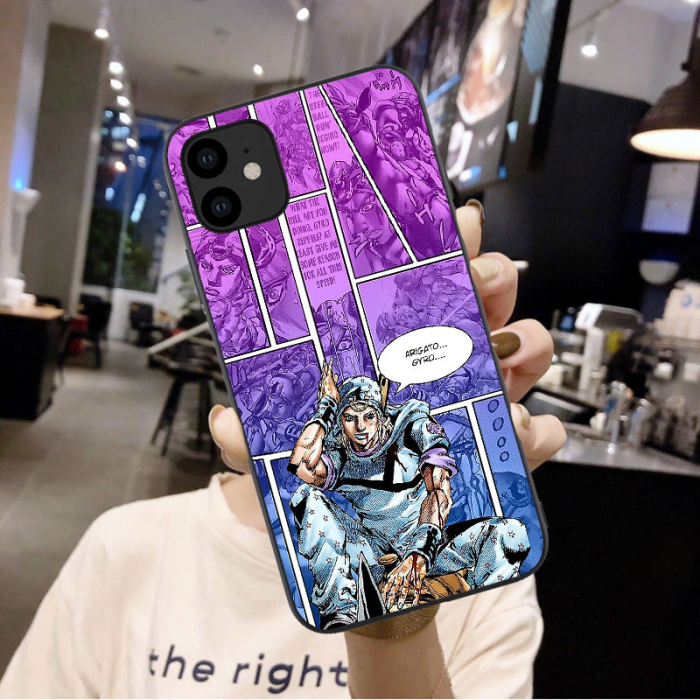 Japanese Cartoon Phone Case For iPhones 11 12 Pro Max X XR Xs Max SE 6 1 - JoJo's Bizarre Adventure Merch