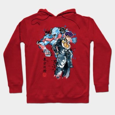 Restoration And Regeneration Watercolor Hoodie Red / S
