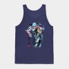 Restoration And Regeneration Watercolor Tank Top Navy Blue / S