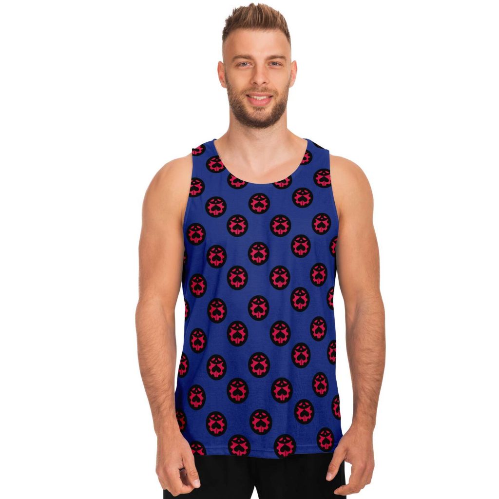 a1d9fff842c9e27e429c2cdad5d93a7f tankTop male front - JoJo's Bizarre Adventure Merch