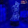 anime led light jojo bizarre adventure jolyne cujoh for bedroom decor birthday gift him manga 3d lamp 315 - JoJo's Bizarre Adventure Merch