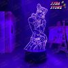 anime led light jojo bizarre adventure jolyne cujoh for bedroom decor birthday gift him manga 3d lamp 504 - JoJo's Bizarre Adventure Merch