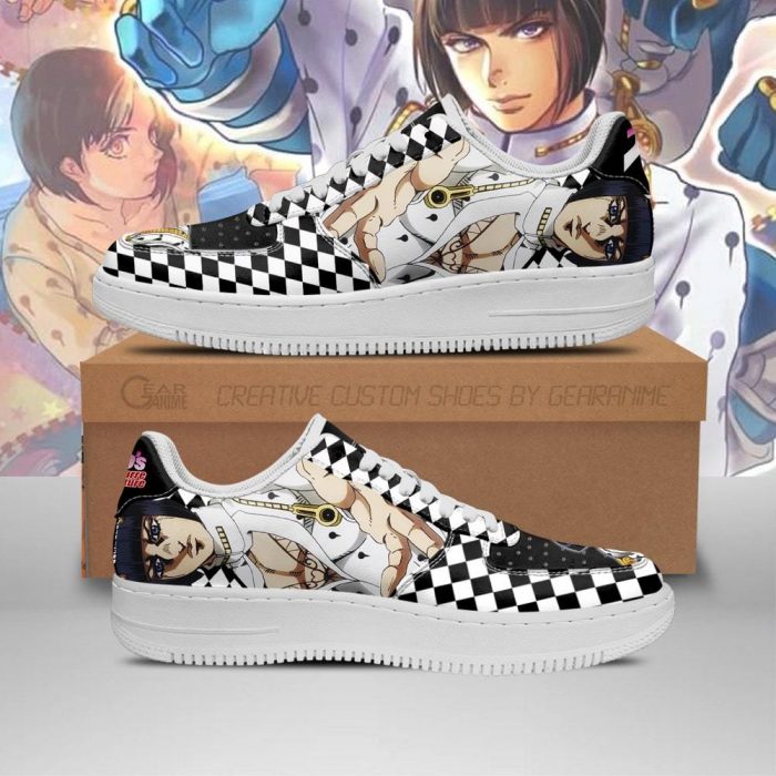 bruno bucciarati air force sneakers jojo anime shoes fan gift idea pt06 gearanime - JoJo's Bizarre Adventure Merch