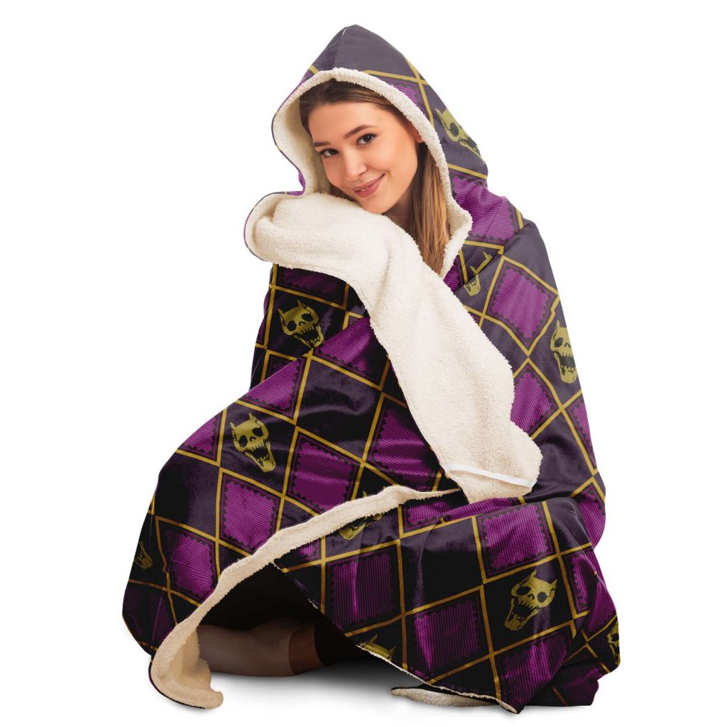 df8a489b4a1da9e61ef9d4104c3f3f57 hoodedBlanket view7 - JoJo's Bizarre Adventure Merch