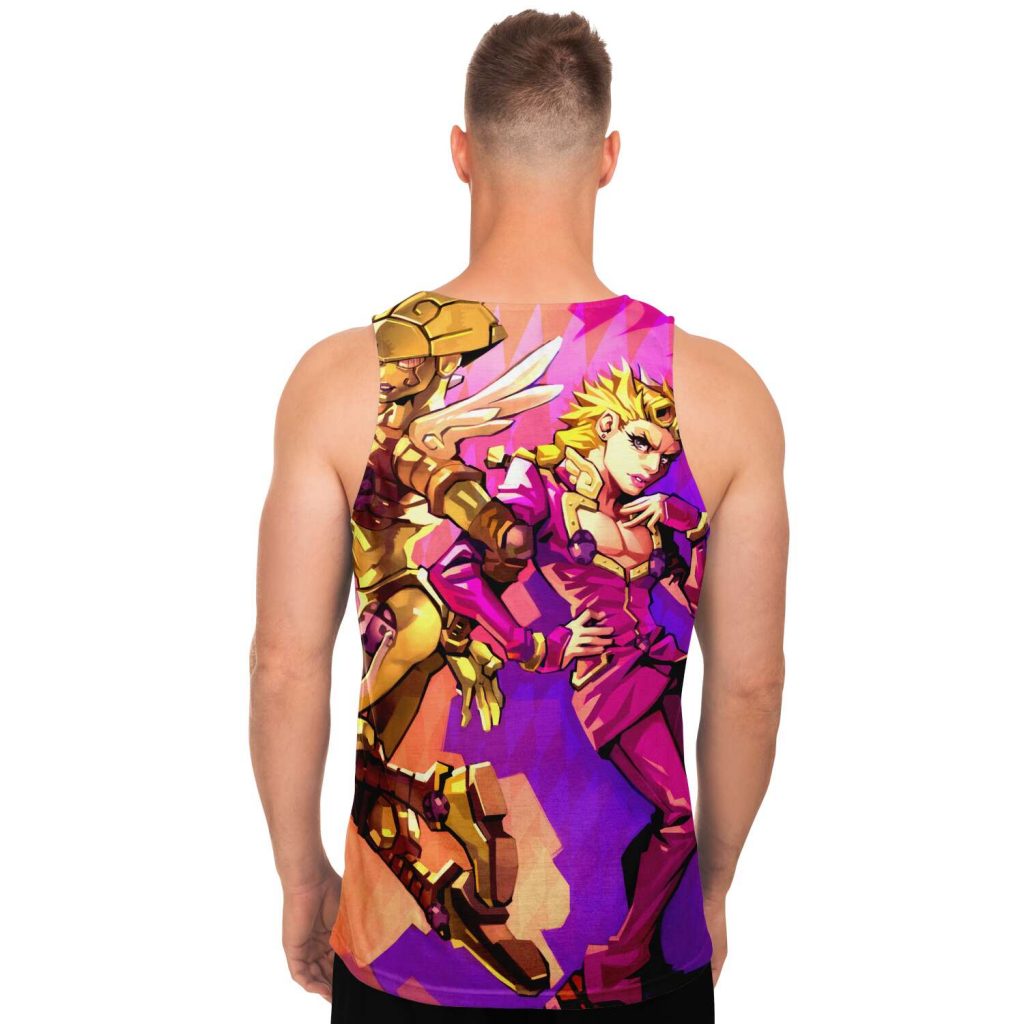 e6eceb1a9a63ad1dbcfc4b25b3cda41b tankTop male back - JoJo's Bizarre Adventure Merch