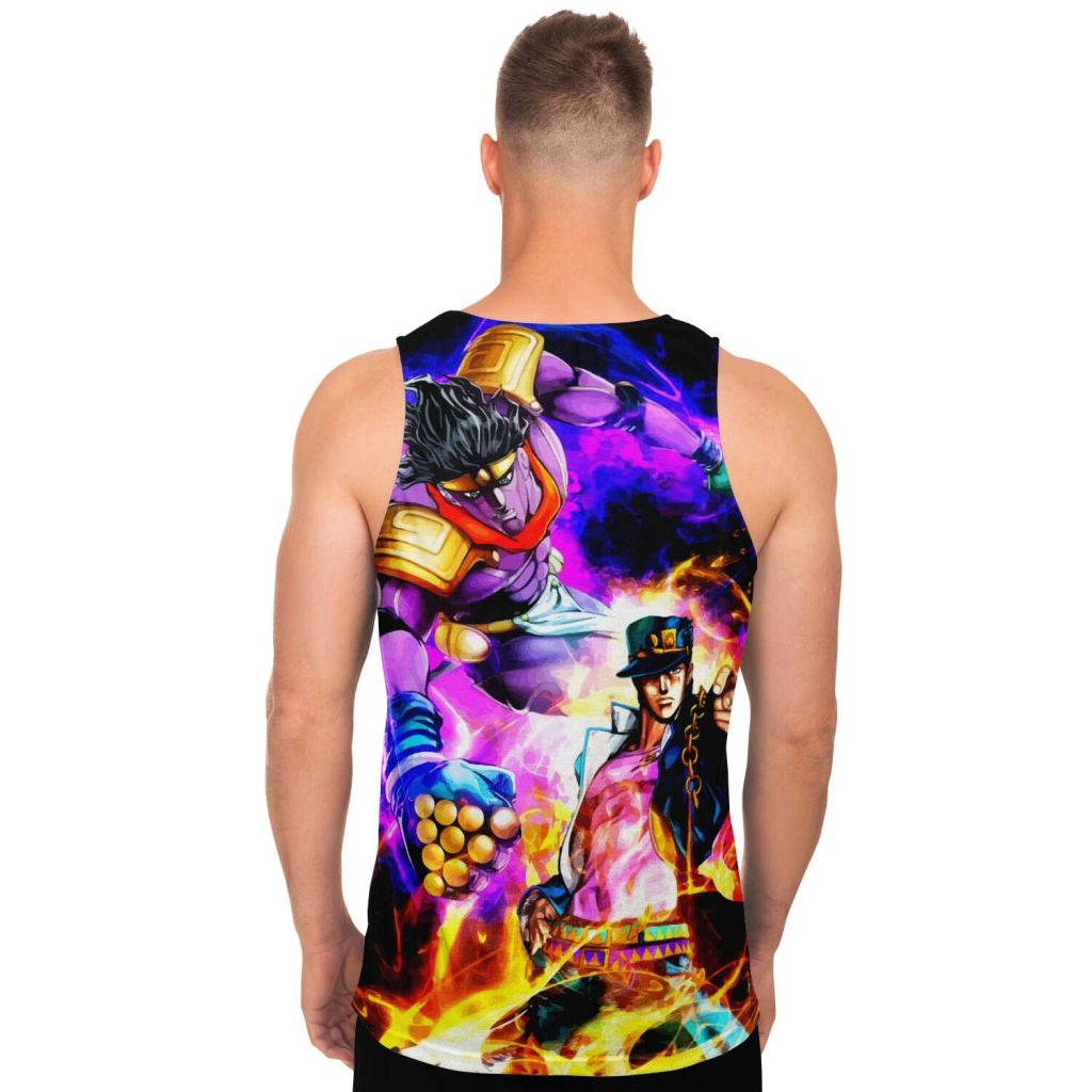 f8fca5a794cae7a52759e23ab09078da tankTop male back - JoJo's Bizarre Adventure Merch