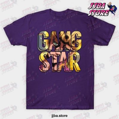 gangstar giorno giovanna t shirt purple s 922 - JoJo's Bizarre Adventure Merch