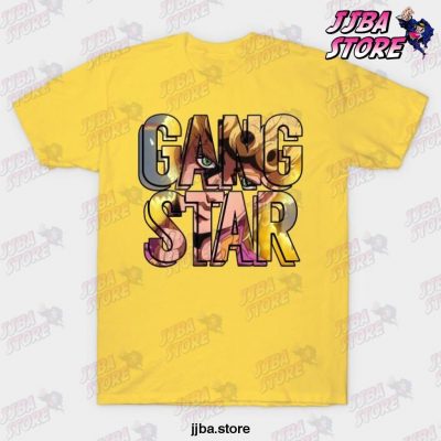 gangstar giorno giovanna t shirt yellow s 211 - JoJo's Bizarre Adventure Merch