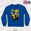 giorno jjba crewneck sweatshirt blue s 802 - JoJo's Bizarre Adventure Merch