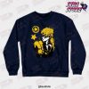 giorno jjba crewneck sweatshirt navy blue s 495 - JoJo's Bizarre Adventure Merch