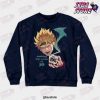 jjba cup of jo crewneck sweatshirt navy blue s 385 - JoJo's Bizarre Adventure Merch