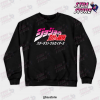 jjba jojo crewneck sweatshirt black s 776 - JoJo's Bizarre Adventure Merch