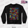 jjba jojo things crewneck sweatshirt black s 298 - JoJo's Bizarre Adventure Merch