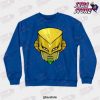 jjba za warudo face crewneck sweatshirt blue s 113 - JoJo's Bizarre Adventure Merch