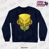 jjba za warudo face crewneck sweatshirt navy blue s 655 - JoJo's Bizarre Adventure Merch