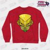 jjba za warudo face crewneck sweatshirt red s 582 - JoJo's Bizarre Adventure Merch