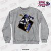 jojos bizarre adventure heroes crewneck sweatshirt gray s 400 - JoJo's Bizarre Adventure Merch