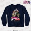 jojos bizarre adventure stardust crusaders v1 crewneck sweatshirt navy blue s 699 - JoJo's Bizarre Adventure Merch