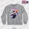 joseph jostar jojos bizarre adventure crewneck sweatshirt gray s 609 - JoJo's Bizarre Adventure Merch