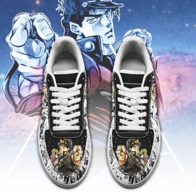 jotaro kujo air force sneakers manga style jojos anime shoes fan gift pt06 gearanime 2 - JoJo's Bizarre Adventure Merch