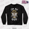 oh my god joesph joestar crewneck sweatshirt black s 530 - JoJo's Bizarre Adventure Merch