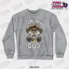 oh my god joesph joestar crewneck sweatshirt gray s 788 - JoJo's Bizarre Adventure Merch