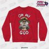 oh my god joesph joestar crewneck sweatshirt red s 802 - JoJo's Bizarre Adventure Merch