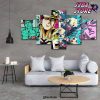 paintings wall art canvas modular green picture jojo bizarre adventure fight hd print posters frame for living room 662 - JoJo's Bizarre Adventure Merch