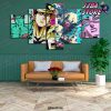 paintings wall art canvas modular green picture jojo bizarre adventure fight hd print posters frame for living room 925 - JoJo's Bizarre Adventure Merch