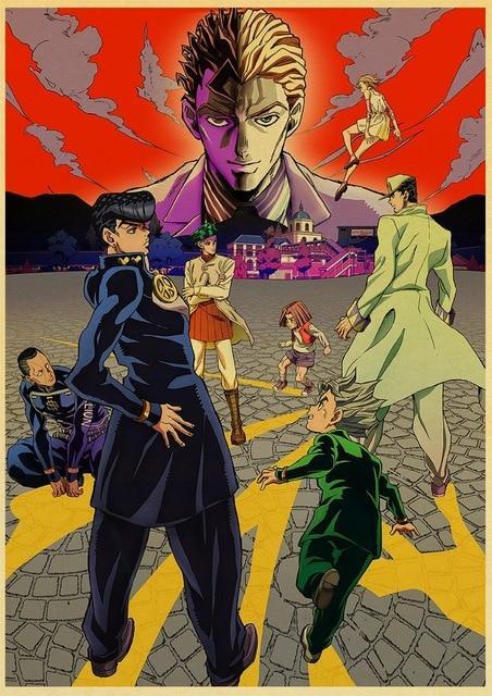 JoJo's Bizarre Adventure - Joseph and Hermit Purple Wall Poster