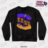 the battle that stopped time crewneck sweatshirt black s 642 - JoJo's Bizarre Adventure Merch