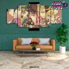 wall art home green jojo bizarre adventure decoration canvas 5pcs paintings pictures hd prints modular poster for 540 - JoJo's Bizarre Adventure Merch