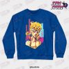 wpanime jojo goldenwind crewneck sweatshirt blue s 601 - JoJo's Bizarre Adventure Merch