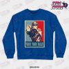 yare daze crewneck sweatshirt blue s 474 - JoJo's Bizarre Adventure Merch