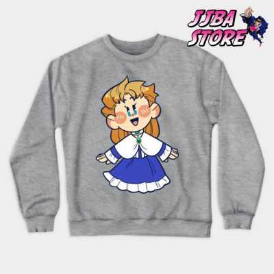 Jjba Chibi Erina Sweatshirt Gray / S