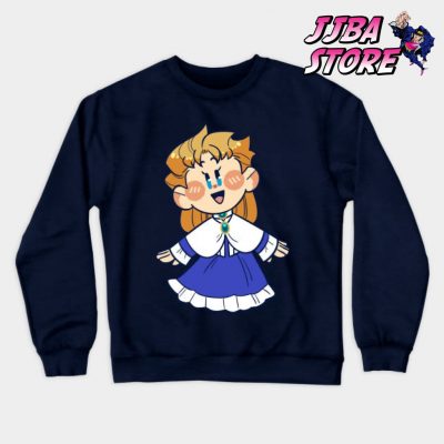 Jjba Chibi Erina Sweatshirt Navy Blue / S