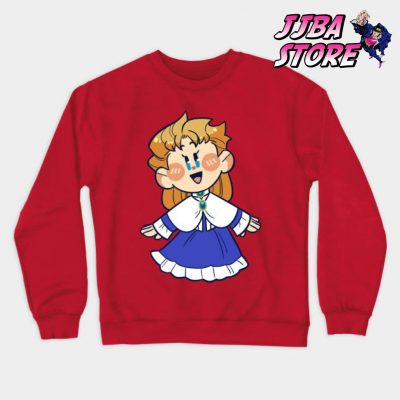 Jjba Chibi Erina Sweatshirt Red / S